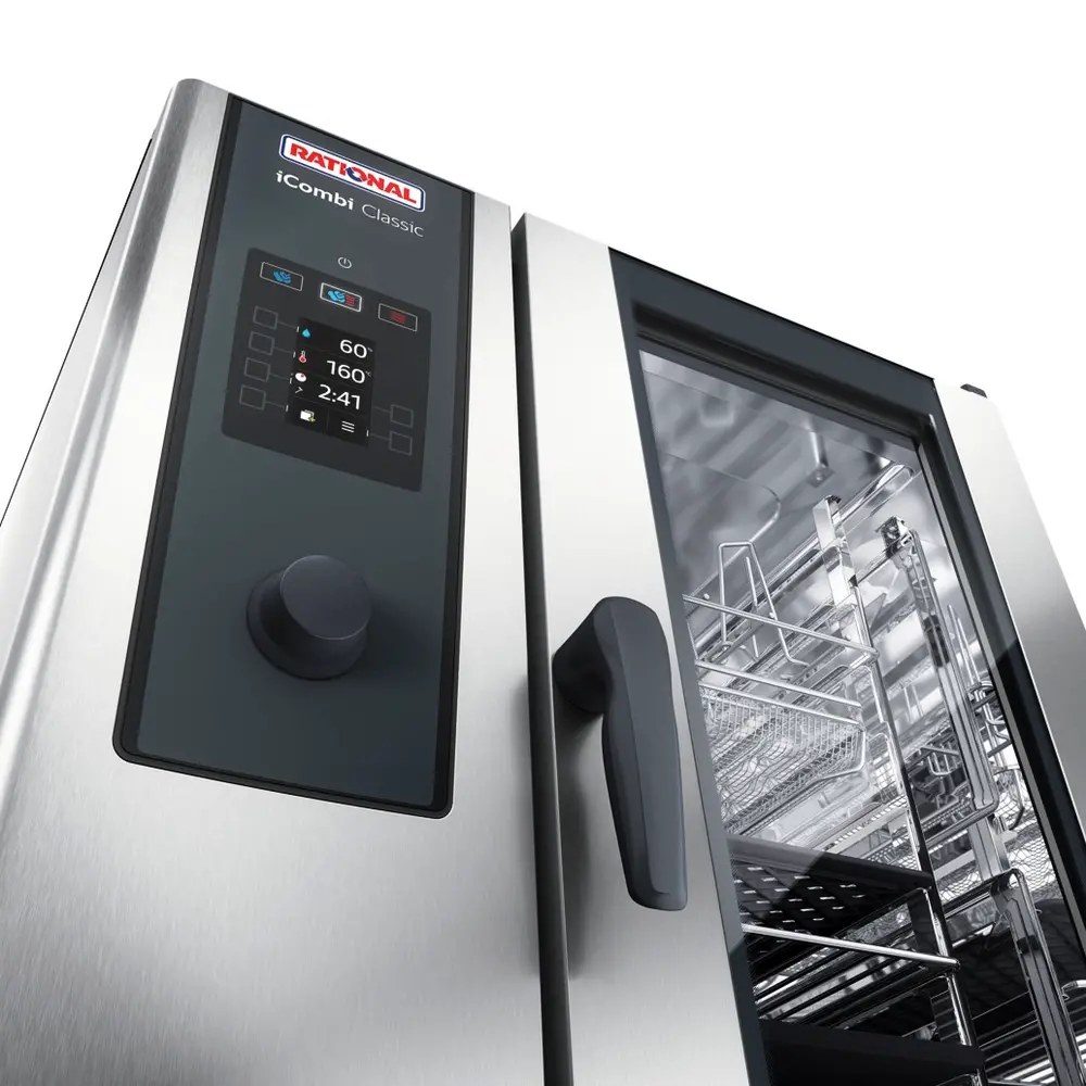 Rational Combisteamer | Icombi Classic | Elektrisch | 10 Niveaus (1/1 Gn) | 30°c/300°c | 18.9kw (400v) | 850x842x1064(h)mm