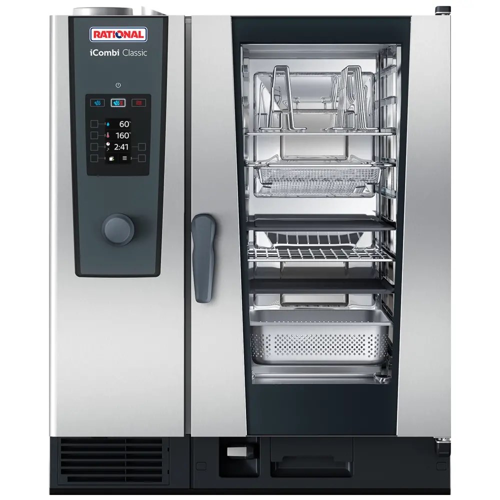 Rational Combisteamer | Icombi Classic | Elektrisch | 10 Niveaus (1/1 Gn) | 30°c/300°c | 18.9kw (400v) | 850x842x1064(h)mm