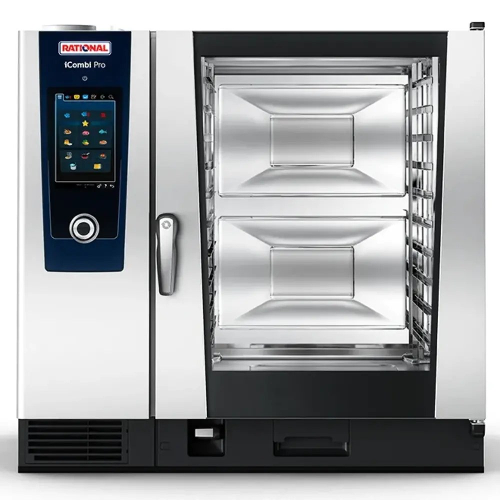 Rational Combisteamer | Icombi Pro | Elektrisch | 10 Niveaus (2/1 Gn) | 30°c/300°c | 37.4kw (400v) | Touchscreen | 1072x1042x1064(h)mm