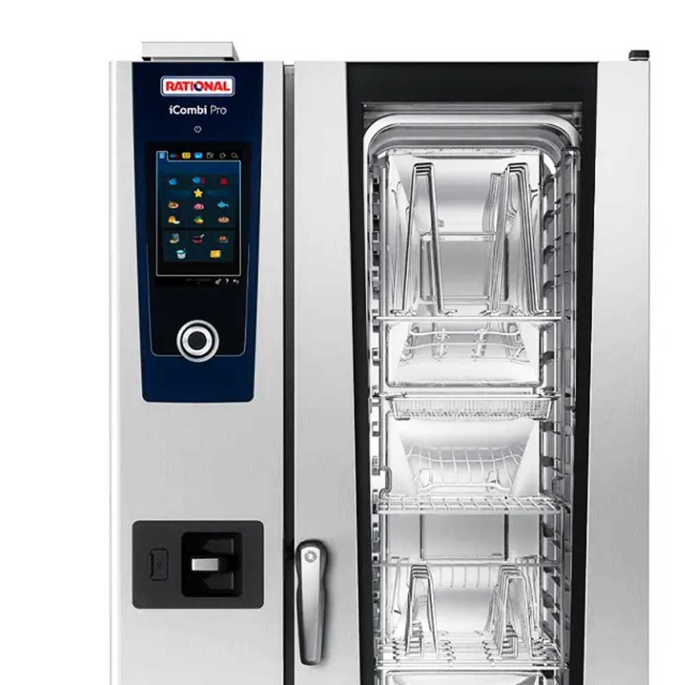 Rational Combisteamer | Icombi Pro | Elektrisch | 20 Niveaus (1/1 Gn) | 30°c/300°c | 37.2kw (400v) | Touchscreen | 877x913x1872(h)mm