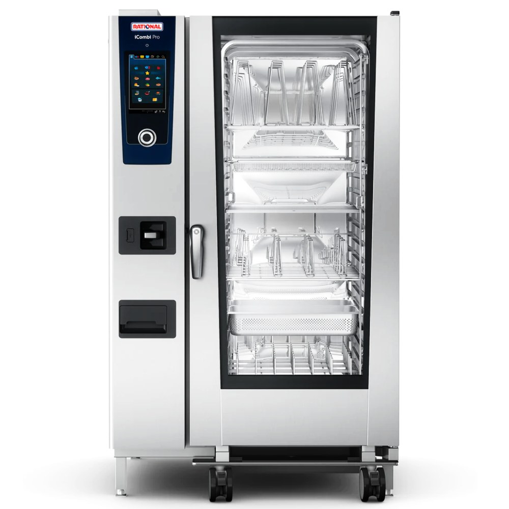 Rational Combisteamer | Icombi Pro | Elektrisch | 20 Niveaus (2/1 Gn) | 30°c/300°c | 67.9kw (400v) | Touchscreen | 1082x1117x1872(h)mm