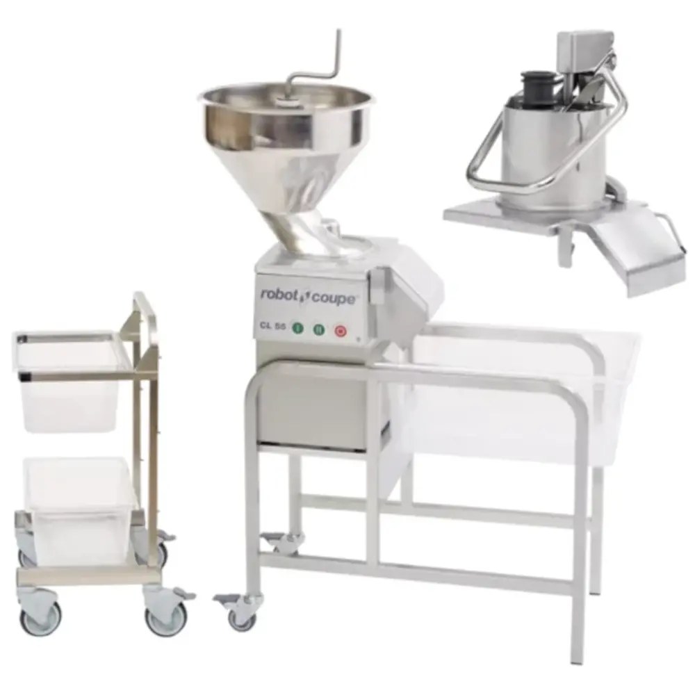 Robot Coupe Groentesnijder | Automatische Invoer | 400kg/u | 1.1kw (400v) | 369x720x1200(h)mm