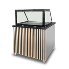 Unninox Bain-marie | Elektrisch | 2x 1/1 GN | 30°c/85°c | 2.4kw (230v) | Aftapkraan | Gesloten Onderkast | 830x820x855(h)mm