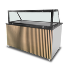 Unninox Bain-marie | Elektrisch | 4x 1/1 GN | 30°c/85°c | 3kw (230v) | Aftapkraan | Gesloten Onderkast | 1530x820x855(h)mm