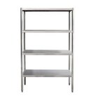 Unninox Opbergrek | Eco | Rvs | 4 Schappen (verstelbaar) | 1000x500x1800(h)mm