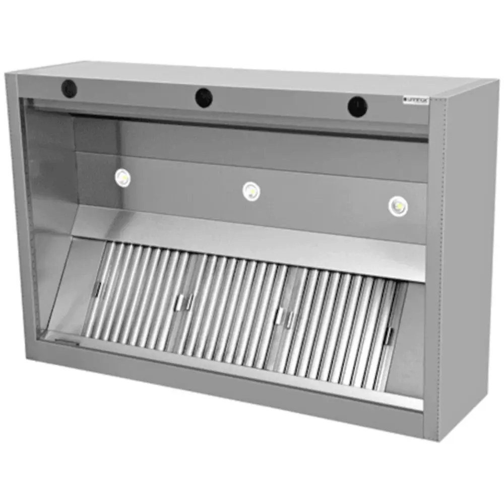 Unninox Inductie Afzuigkap | Rvs | 7 Labyrintfilters | 4500x1300x550(h)mm