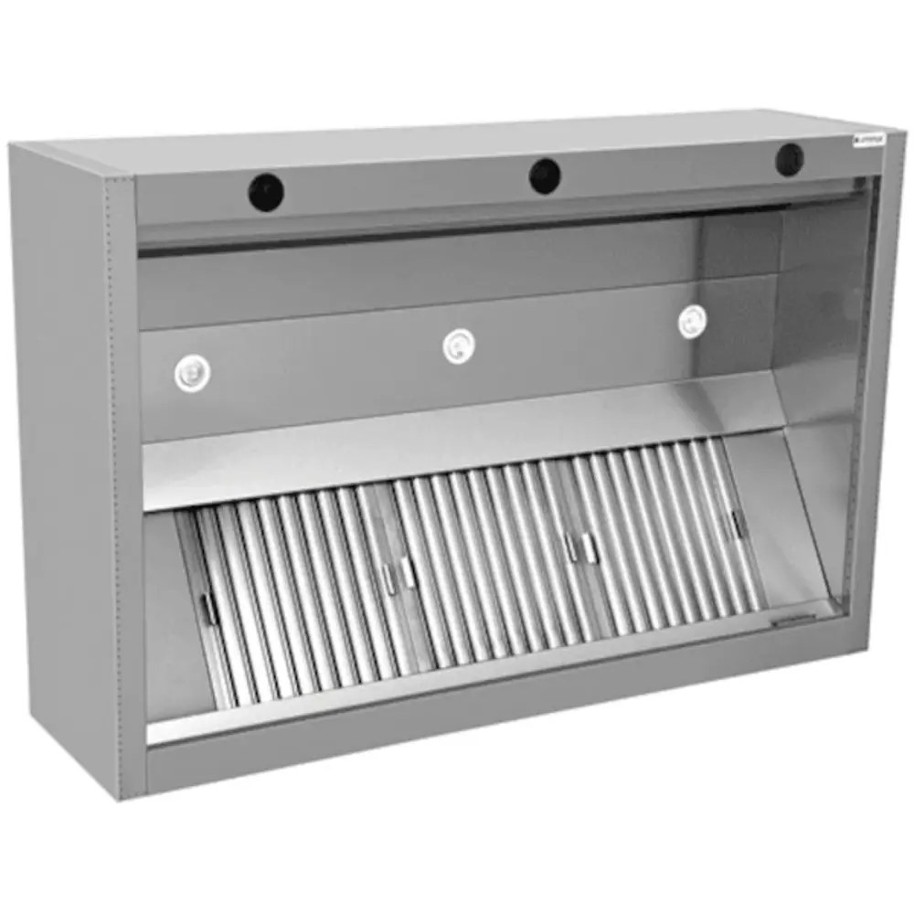 Unninox Inductie Afzuigkap | Rvs | 7 Labyrintfilters | 4500x1300x550(h)mm