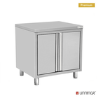 Unninox Werktafel | Rvs | 2 Draaideuren | 800x600x850(h)mm