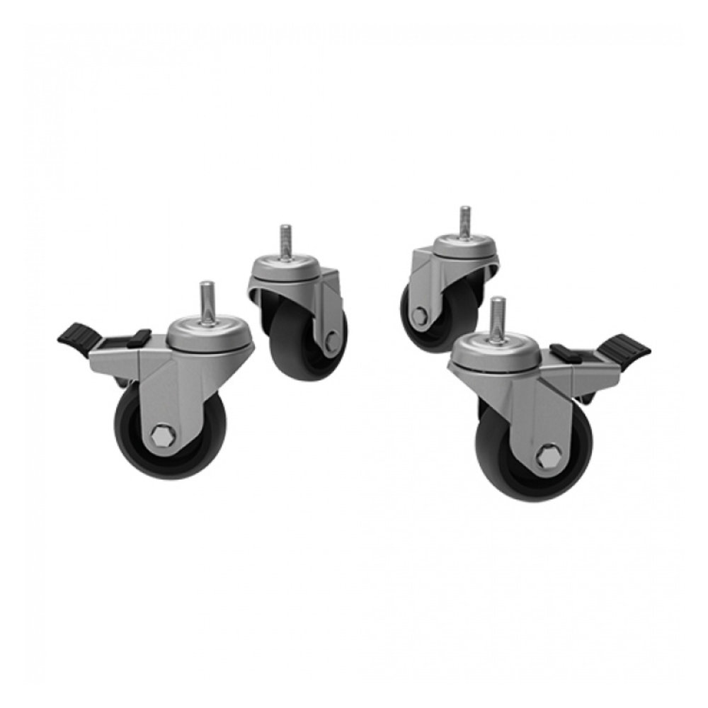 Unox Wielenset | Unox Ovenonderstellen | 4 Wielen (2 Geremd)