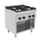 Unninox Fornuizen 700 | Gasfornuis Zonder Deuren – 28,5kw – 4 Branders – G70c20