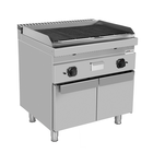 Unni-cooking Lavasteengrill | 700 Serie | Gas | Oppervlak 740x510 (gietijzer) | 18kw | Piëzo Ontsteking | 2 Neutrale Vakken | 800x700x850/900(h)mm