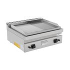 Unni-cooking Bak-/grillplaat | 700 Serie | Gas | Glad/gegroefd Oppervlak 740x565 (rvs) | 80°c/300°c | 13kw | Piëzo Ontsteking | 800x700x300(h)mm