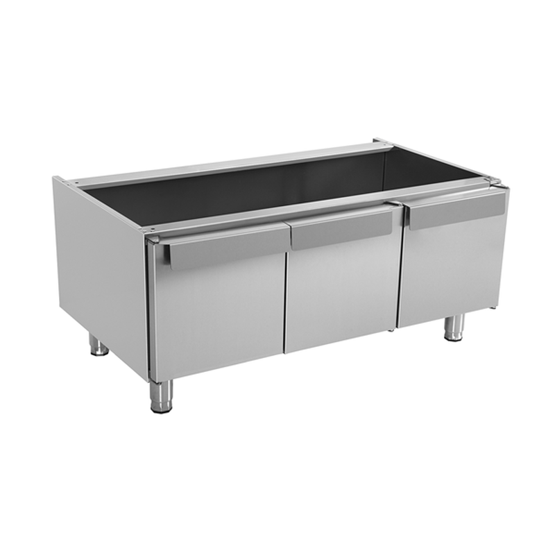 Unni-cooking Onderstel | 700 Serie | Rvs | 3 Deuren | 1200x700x600(h)mm