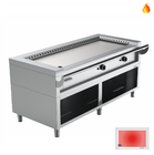 Unni-cooking Teppanyaki Grillplaat | Gas | Met Onderkast | 3 Branders | 27.6kw | 1740x770x850(h)mm