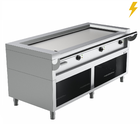 Unni-cooking Teppanyaki Grillplaat | Elektrisch | Met Onderkast | 3 Branders | 13.5kw | 400v | 1740x770x850(h)mm