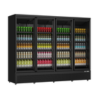 Unnicool Drankenkoeling | 2025l | Zwart | 0°c/+10°c | Geforceerd | Draaideuren | Wielen | 2508x710x1997(h)mm