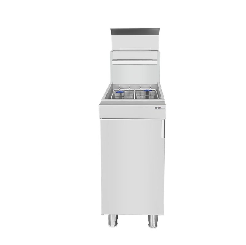 Unni-cooking Friteuse | Propaangas | 21l | 0°c/195°c | 26.4kw | Aftapkraan | 394x765x900/1350(h)mm