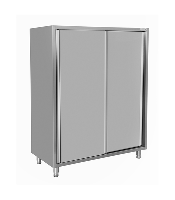 Unninox Servieskast | Rvs | Schuifdeuren | Diepte 700 | Hoogte 1800 | Breedte 1000