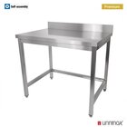 Unninox Werktafel | Rvs | Zelfmontage | Diepte 700mm | Hoogte 850/900mm | Breedte 900mm | Achteropstand