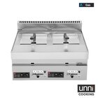 Unni-cooking Friteuse | 650 Serie | Gas | 8+8l | 90°c/190°c | 13kw | Aftapkranen | 700x650x350/540(h)mm