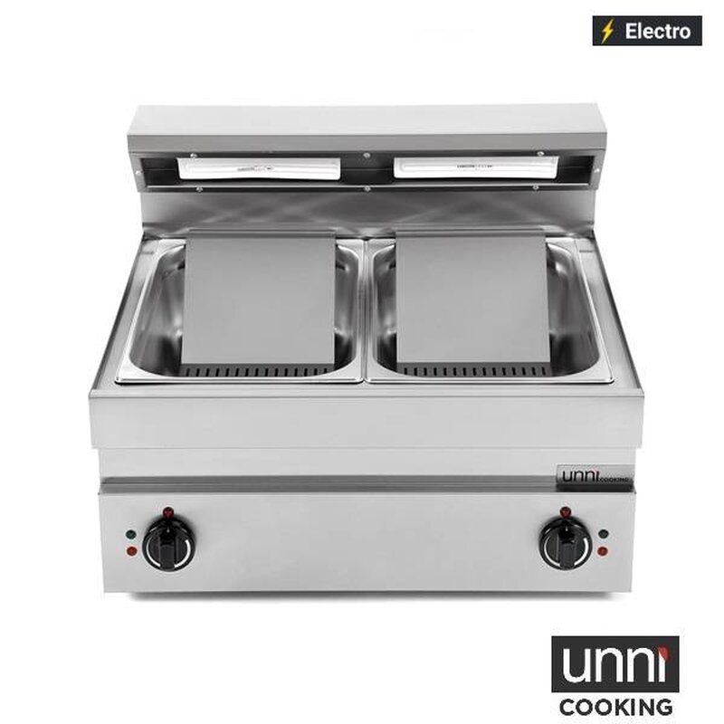 Unni-cooking Friet-warmhouder | 650 Serie | 2x 1/1 GN | 30°c/90°c | 3kw (230v) | 700x650x300(h)mm