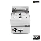 Unni-cooking Friteuse | 650 Serie | Elektrisch | 10l | 100°c/180°c | 7.5kw (400v) | Aftapkraan | 400x650x350/540(h)mm