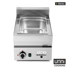 Unni-cooking Bain-marie | 650 Serie | Elektrisch | 1/1 GN | 30°c/90°c | 1.2kw (230v) | Aftapkraan | 400x650x300(h)mm