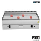 Unni-cooking Bak-/grillplaat | 650 Serie | Gas | Glad Oppervlak 1100x550 (verchroomd) | 80°c/300°c | 12kw | Piëzo Ontsteking | 1100x650x300/540(h)mm