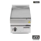 Unni-cooking Bak-/grillplaat | 650 Serie | Elektrisch | Glad Oppervlak 400x550 (rvs) | 50°c/300°c | 4.5kw (400v) | 400x650x300/540(h)mm