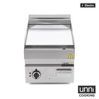 Unni-cooking Bak-/grillplaat | 650 Serie | Elektrisch | Glad Oppervlak 400x550 (verchroomd) | 50°c/300°c | 4.5kw (400v) | 400x650x300/540(h)mm
