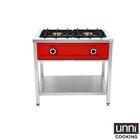 Unni-cooking Pannenkoekenfornuis | Gas | 2 Branders | 2x 8kw | Bodemschap | 900x600x850/900(h)mm
