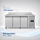 Unnicool Koelwerkbank | 417l | 3 Deuren (1/1 Gn) | +2°c/+8°c | Geforceerd | Achteropstand | Wielen (geremd) | 1795x700x850/950(h)mm