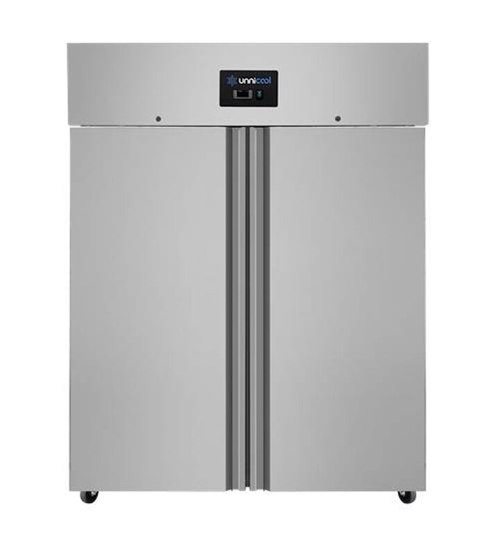 Unnicool Vrieskast | 1200l | Rvs | -10°c/-20°c | Geforceerd | Wielen (geremd) | 1480x730x1990(h)mm