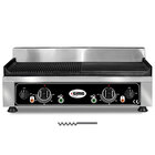 Gmg Bak-/grillplaat | Elektrisch | Glad/gegroefd Oppervlak 520x240 (gietijzer) | 50°c/300°c | 2.2kw (230v) | 540x330x240(h)mm