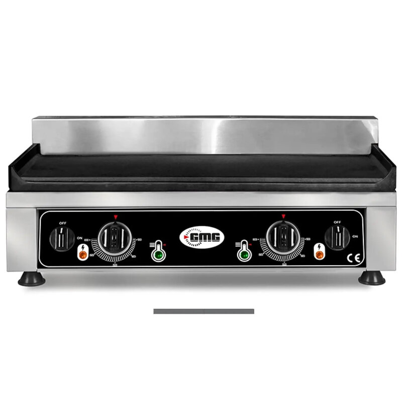 Gmg Bak-/grillplaat | Elektrisch | Glad Oppervlak 520x240 (gietijzer) | 50°c/300°c | 2.2kw (230v) | 540x330x240(h)mm