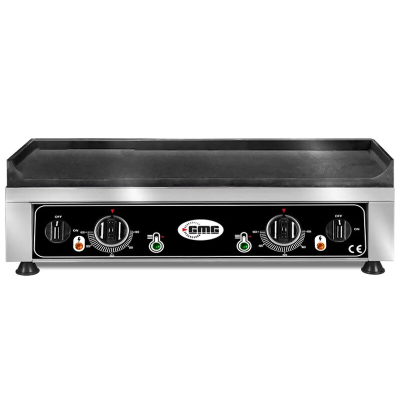 Gmg Bak-/grillplaat | Elektrisch | Glad Oppervlak 680x450 (gietijzer) | 50°c/300°c | 5kw (2x 230v) | 700x530x200(h)mm