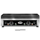 Gmg Bak-/grillplaat | Elektrisch | Glad/gegroefd Oppervlak 680x450 (gietijzer) | 50°c/300°c | 5kw (2x 230v) | 700x530x200(h)mm