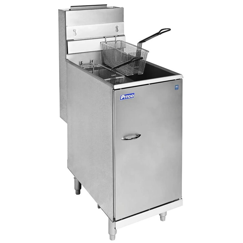 Pitco Friteuse | 35c | Propaan | 18l | 26kw | Aftapkraan | 384x769x864/1168(h)mm