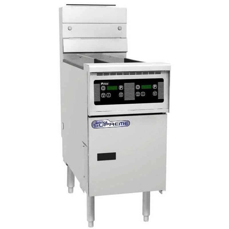 Pitco Friteuse | Ssh55 | Aardgas (nl) | 23l | 23.4kw | Aftapkraan | 397x875x1228(h)mm