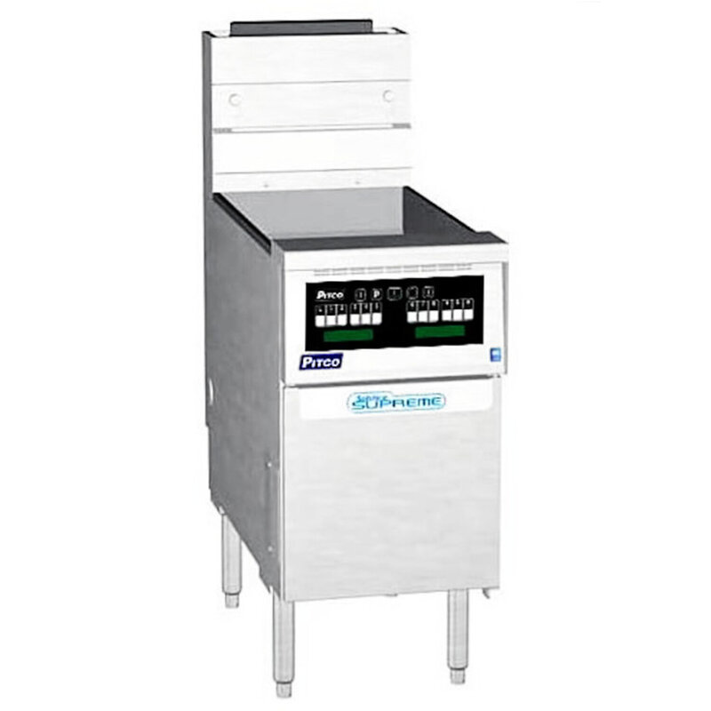 Pitco Friteuse | Ssh55r | Aardgas (nl) | 23l | 29.4kw | Aftapkraan | 397x875x1228(h)mm