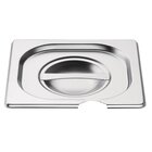 Vogue GN Rvs Deksel Met Lepeluitsparing 1/6 | O.a. Voor K985, K991, K992 en K995