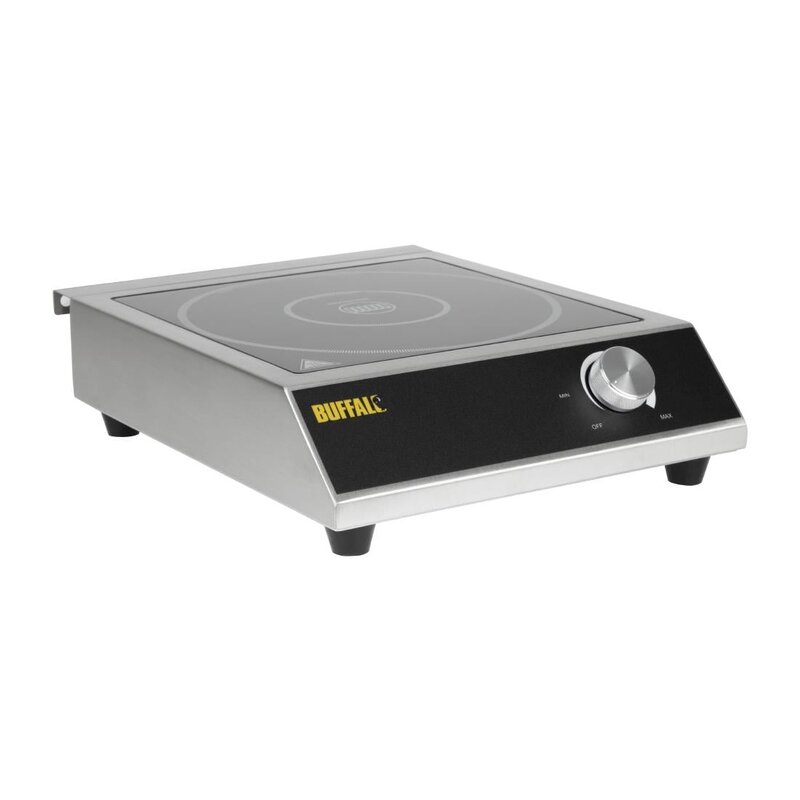 Buffalo Inductiekookplaat | 1 Kookpunt (ø280) | 3kw (230v) | 330x430x100(h)mm