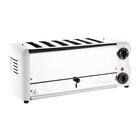 Rowlett Broodrooster/tosti-apparaat | Esprit | Rvs/wit | 6 Sleuven | 2.6kw (230v) | Incl. Tostiklemmen | 508x237x207(h)mm