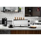 Rowlett Broodrooster/tosti-apparaat | Esprit | Rvs/wit | 6 Sleuven | 2.6kw (230v) | Incl. Tostiklemmen | 508x237x207(h)mm