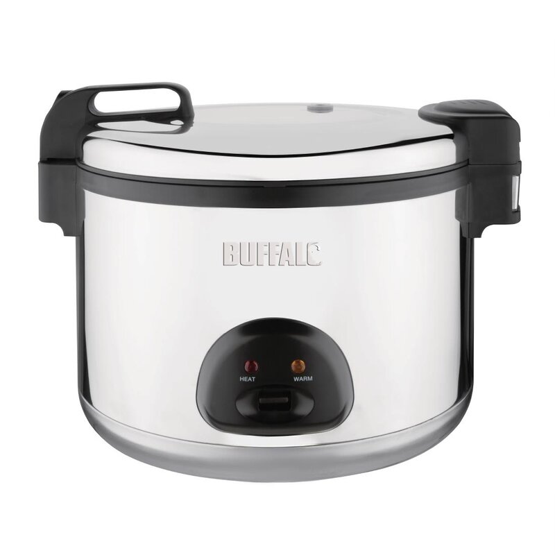 Buffalo Rijstkoker | Rvs | 2.85kw | 20l Gekookte Rijst / 9L Droge Rijst | 480x560x415(h)mm