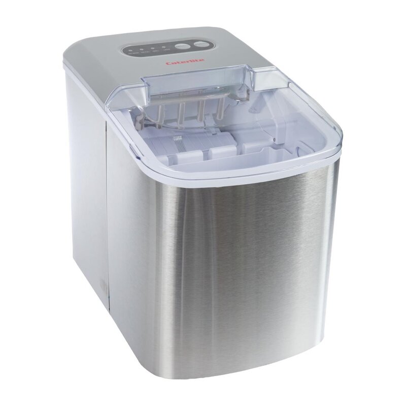 Caterlite Ijsblokjesmachine | Holle Blokjes (div. Formaten) | 10kg/24u | Bunker 1kg | Luchtgekoeld | 244x373x315(h)mm