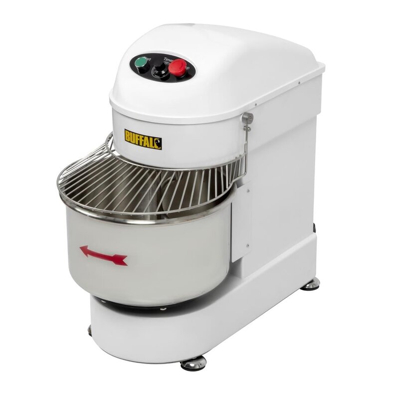 Buffalo Spiraalmixer | 20l | 1.1kw | Met Vaste Kom | 380x690x695(h)mm