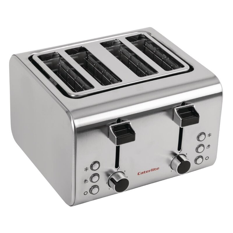 Caterlite Broodrooster | Rvs | 4 Sleuven | 1.8kw (230v) | 255x270x190(h)mm
