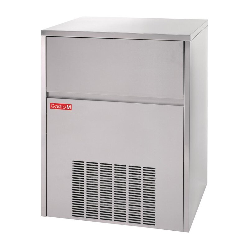 Gastro M Ijsblokjesmachine Rvs |  80kg Output | Met Aan en Afvoerslang | 230v | 710x580x880(h)mm