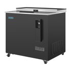 Polar Koelkist Met Werkblad | Zwart | 279l | Flesopener + Opvangbak | +2°c/+8°c (statisch + Ventilator) | 2 Schuifdeksels (dicht) | 935x687x888(h)mm